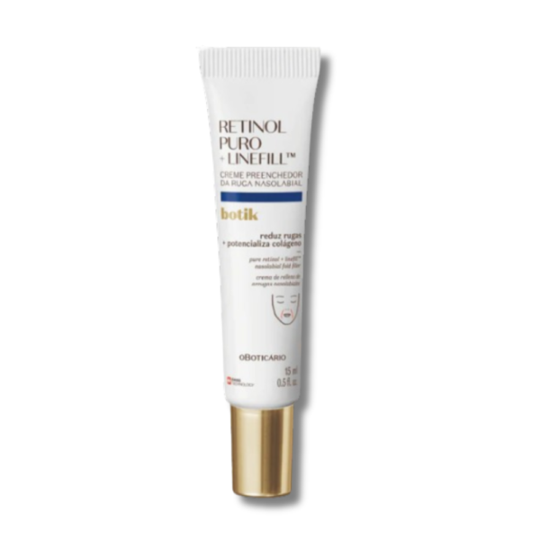 Retinol Puro + LinefillTM Creme Preenchedor da Ruga Nasolabial, Botik, 15ml