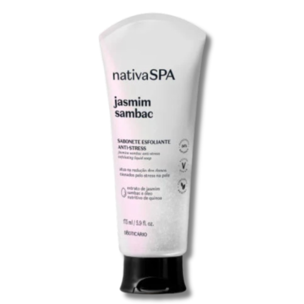 Sabonete Líquido Esfoliante Nativa Spa Jasmim Sambac, 175ml