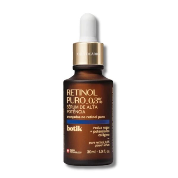 Retinol Puro 0,3% Sérum de Alta Potência, Botik, 30ml