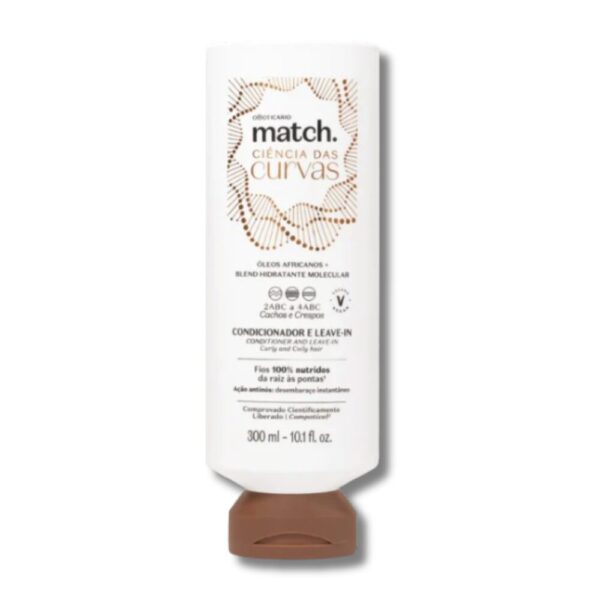 Condicionador e Leave-In Match Ciência das Curvas, 300 ml