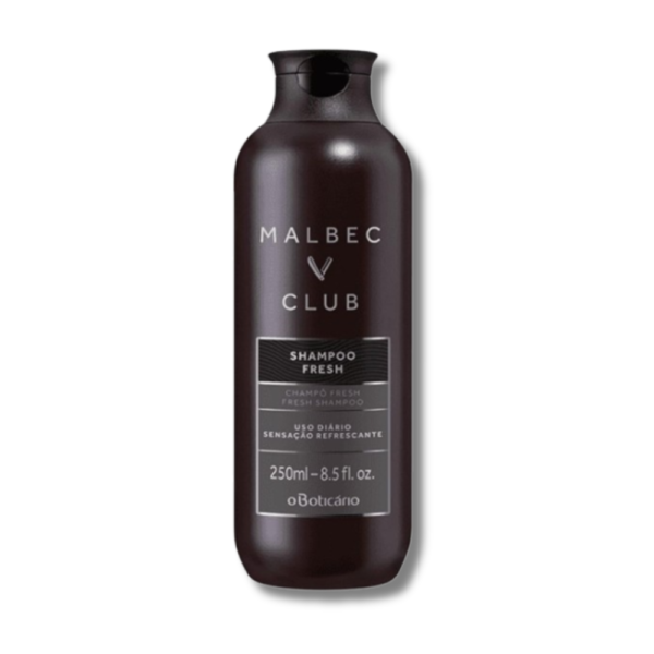 Malbec Club Shampoo Fresh by O Boticário.