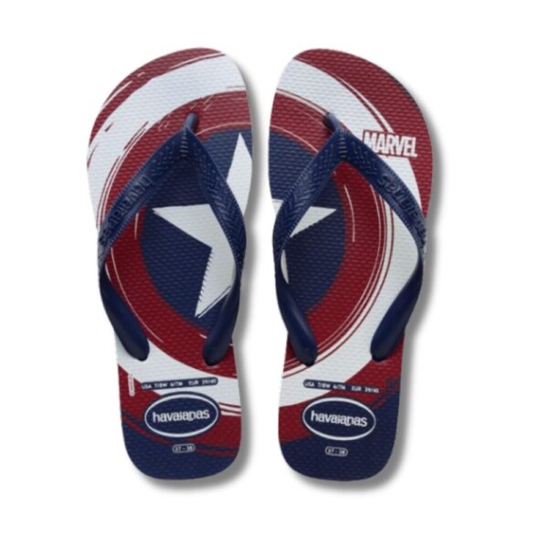 HAVAIANAS KIDS TOP MARVEL LOGO CAPITÃO AMERICA 29-30