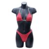 Biquini Fio Red White Diamantes Tam. M