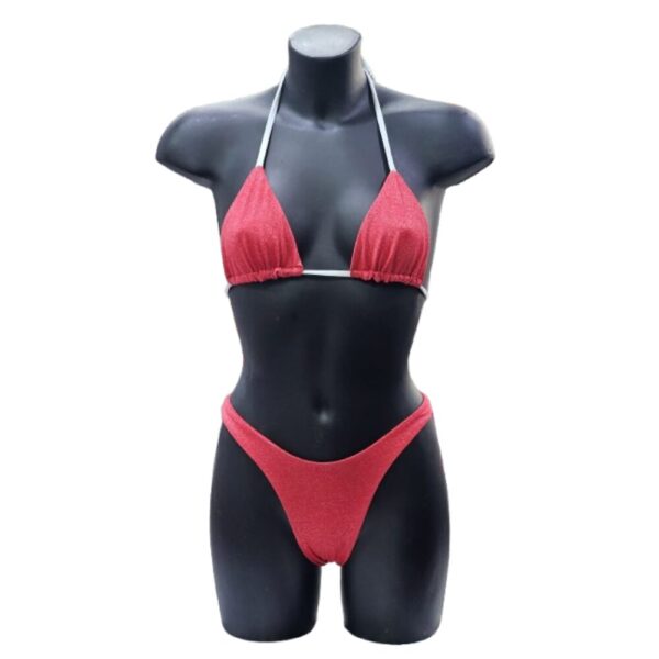 Biquini Fio Red White Diamantes Tam. GG