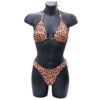 Biquini Leopardo Laranja Diamantes Tam. G