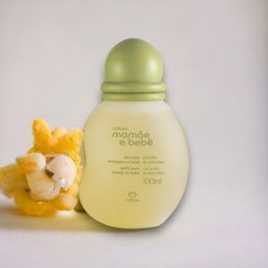 Óleo de massagem mamã e bebé - para a higiene do bebé - Hidrata e relaxa - testada dermatologicamente - aprovado pelos pediatras - 100% vegano 100 ml